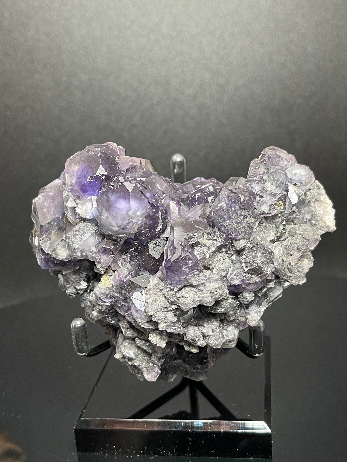 "Tanzanite" Fluorite Cluster