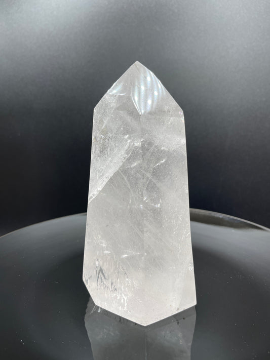 XL Brazilian Clear Quartz Tower