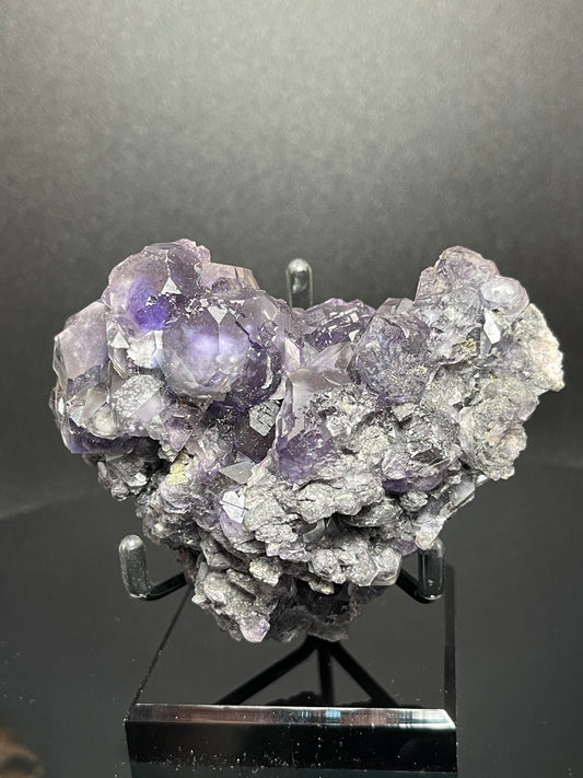 "Tanzanite" Fluorite Cluster