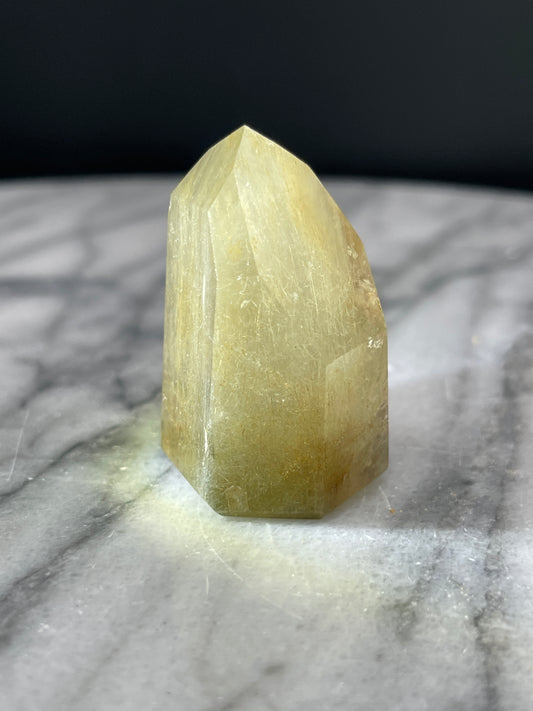 Golden Rutile Included Quartz Point