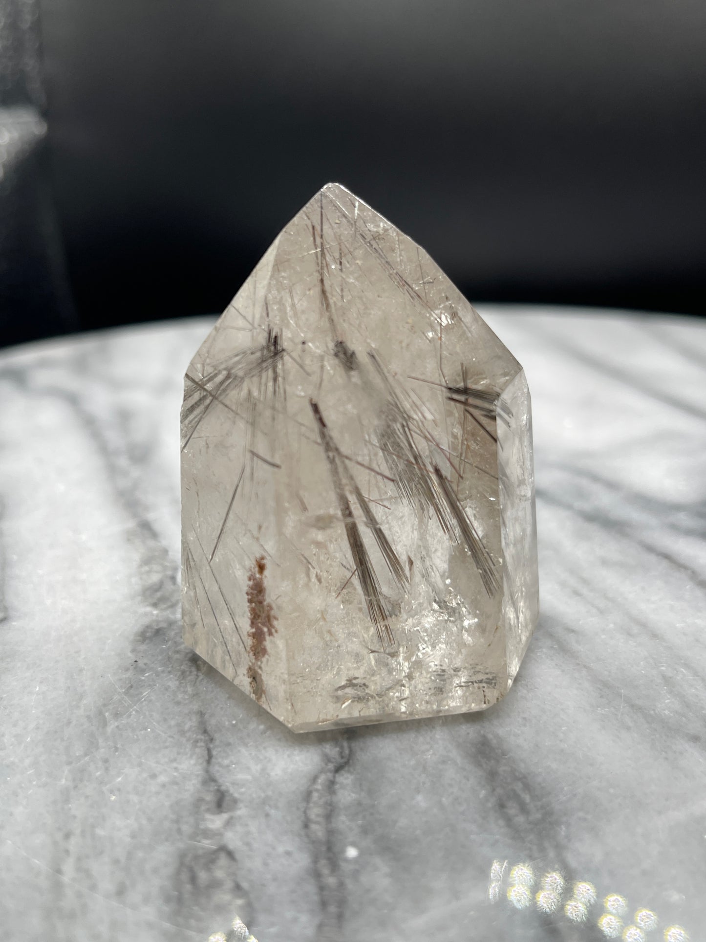 Rutile In Quartz Point