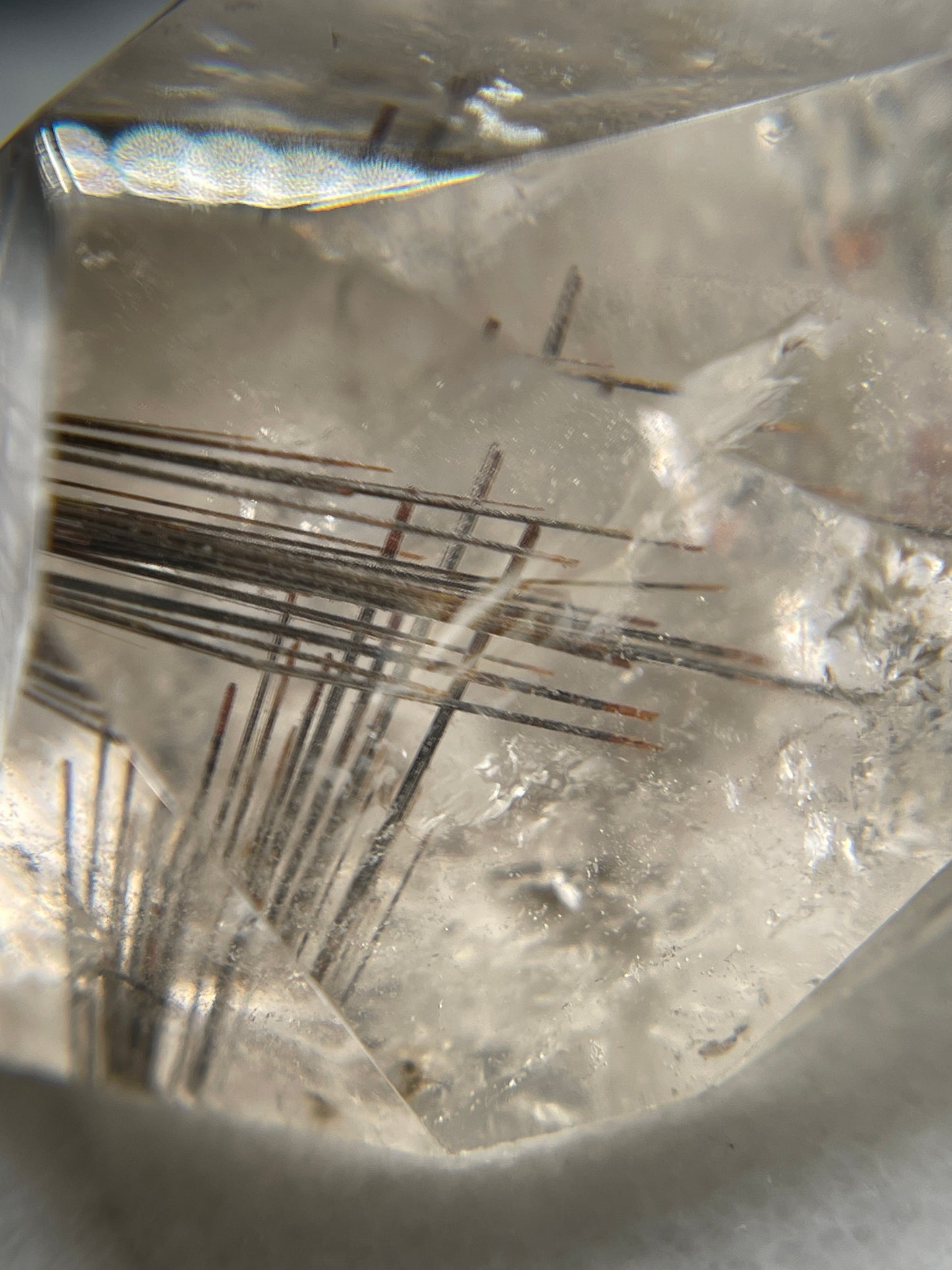 Rutile in Smoky Quartz Freeform