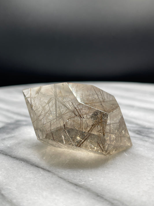 Rutile In Smoky Quartz Freeform