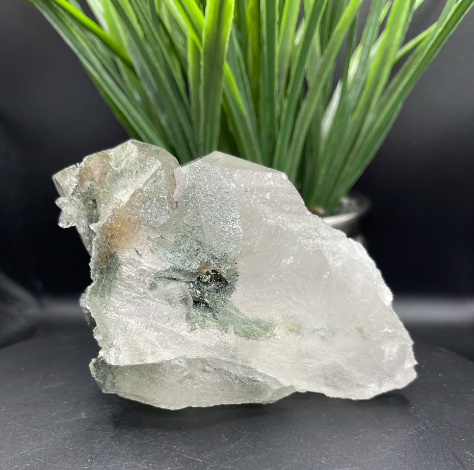Himalayan Quartz With Silver And Gold Rutile Inclusions