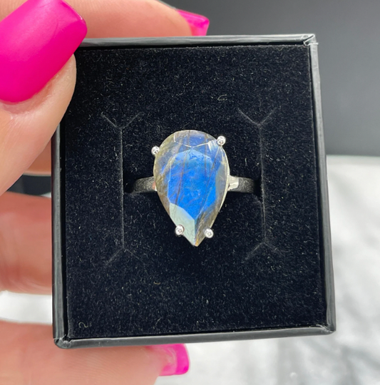 Labradorite Sterling Silver Ring
